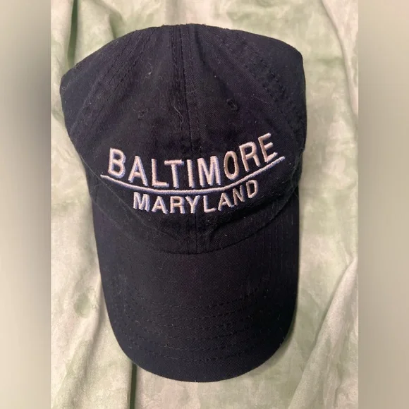 Black Baltimore Maryland Dad Hat - Picture 3 of 5